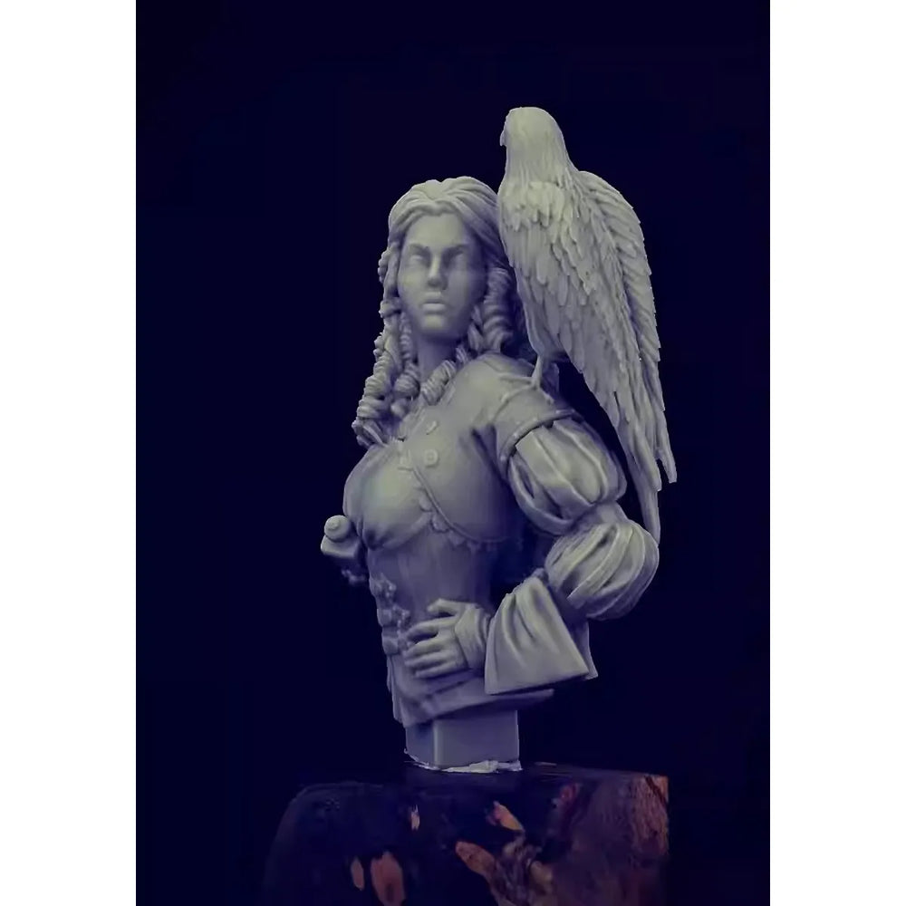 1/12 Eagle Guardian Warrior, Resin Model Bust Kit, Fantasy Theme, Unassembled and Unpainted