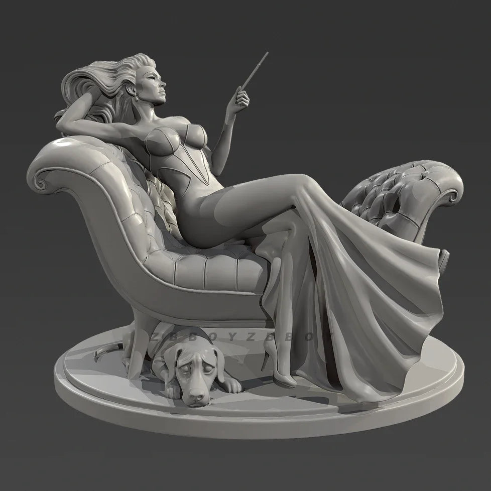 90mm Classic Pin-up, Resin Model Figure Kit, Unassembled and Unpainted