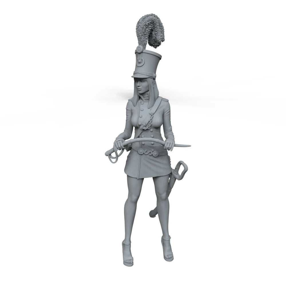 1/35 Female Warriors & Priestesses, 5 Figures, Resin Model Figure Kit, Fantasy Theme, Unassembled and Unpainted