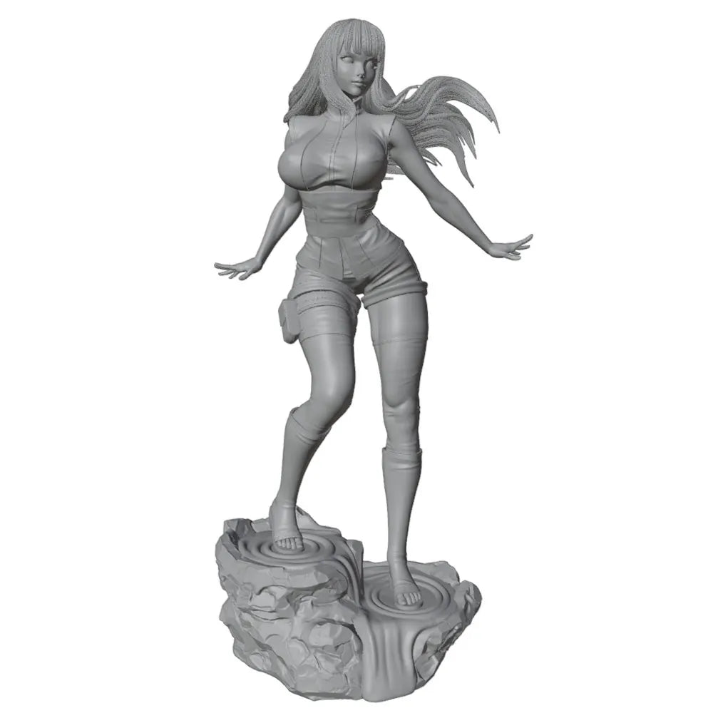 1/24 Character in Fantasy Outfit, Resin Model Figure Kit, Anime Theme, Unassembled and Unpainted