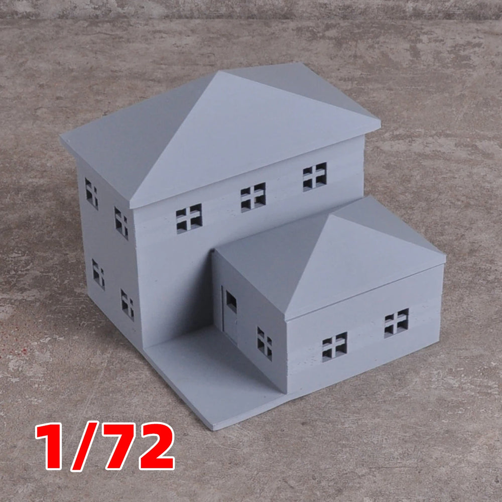 1/64 European Residential Cottage, Resin Model Terrain Kit, Historical Theme, Unpainted
