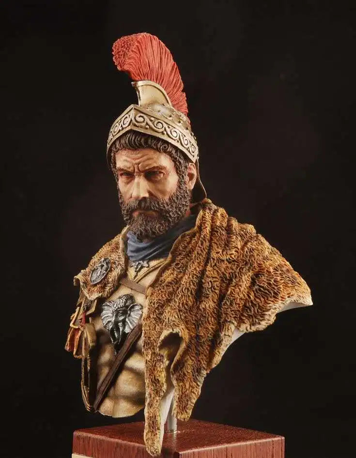 1/10 Ancient Hannibal Barca, Resin Model Bust Kit, Unassembled and Unpainted