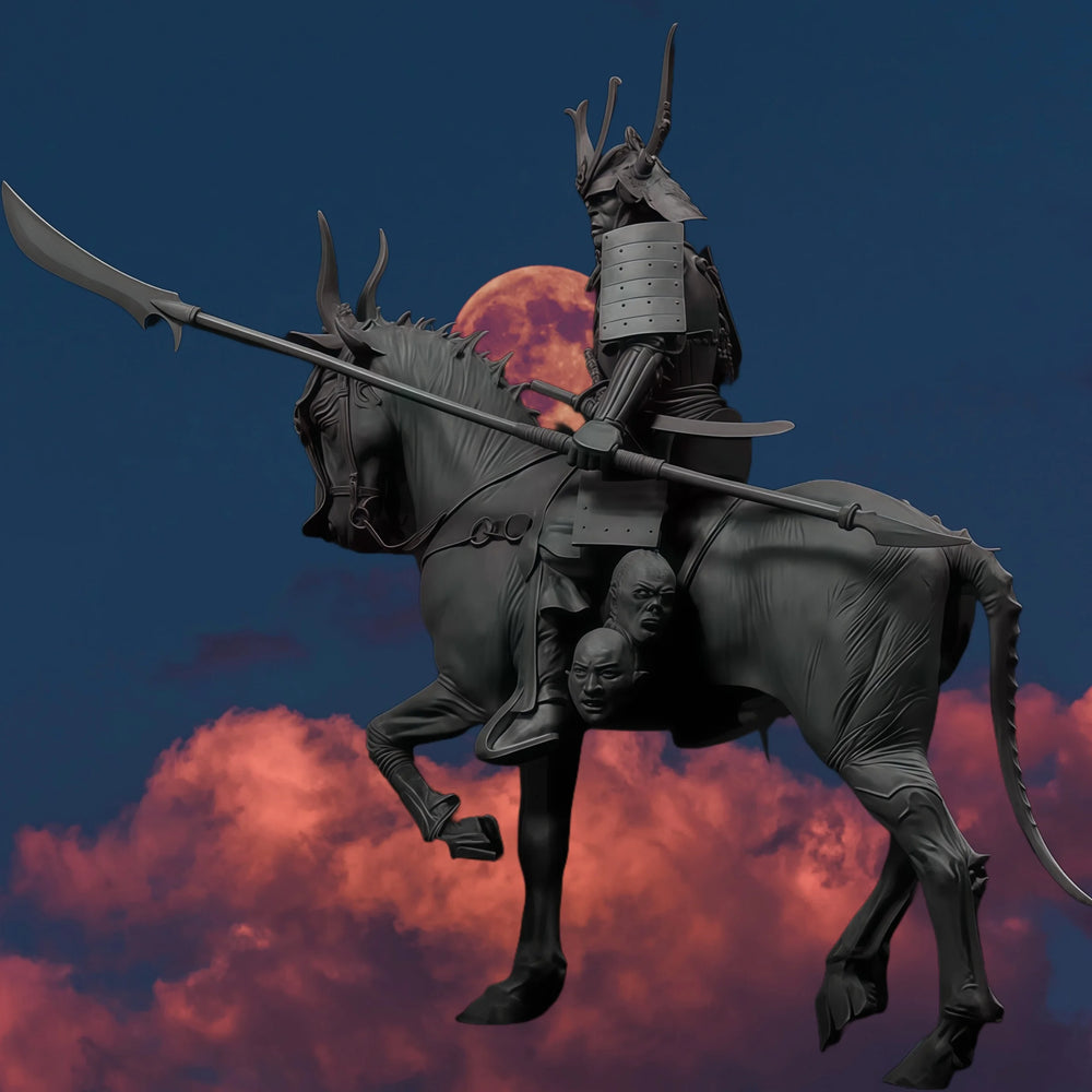 1/24 Medieval Dark Fantasy Skeleton Knight, Resin Model Figure Kit, Unassembled and Unpainted