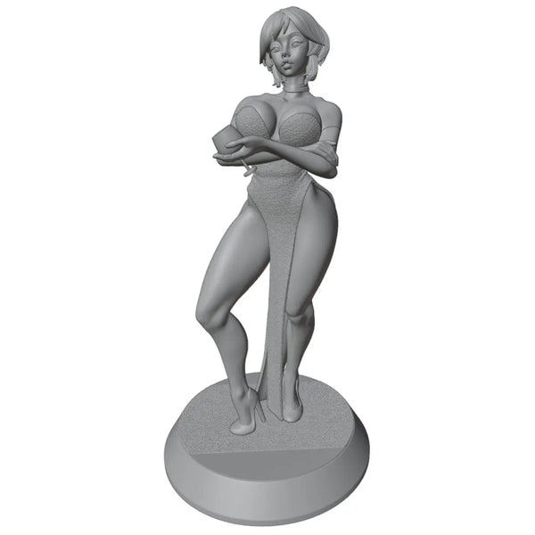 75mm Anime Pinup, Resin Model Figure Kit, Unassembled and Unpainted