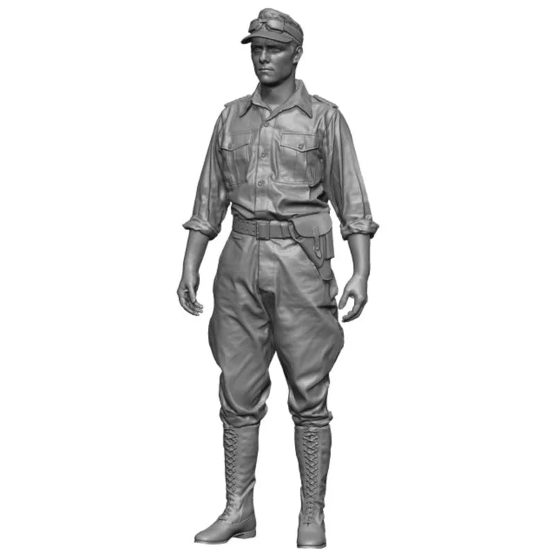 1/35 WWII German DAK Officer, Resin Model Figure Kit, Unassembled and Unpainted