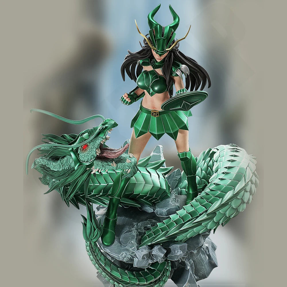1/24 Azure Dragon Warrior, Resin Model Figure Kit, Fantasy Theme, Unassembled and Unpainted