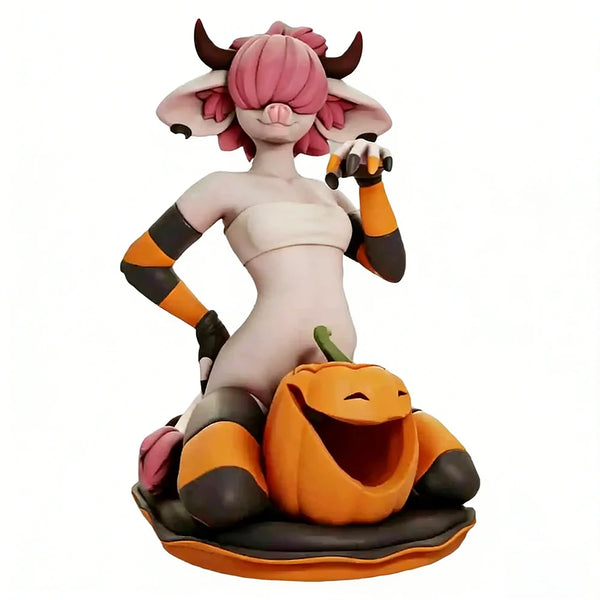 1/16 Furry Bull Character, Resin Model Figure Kit, Unassembled and Unpainted