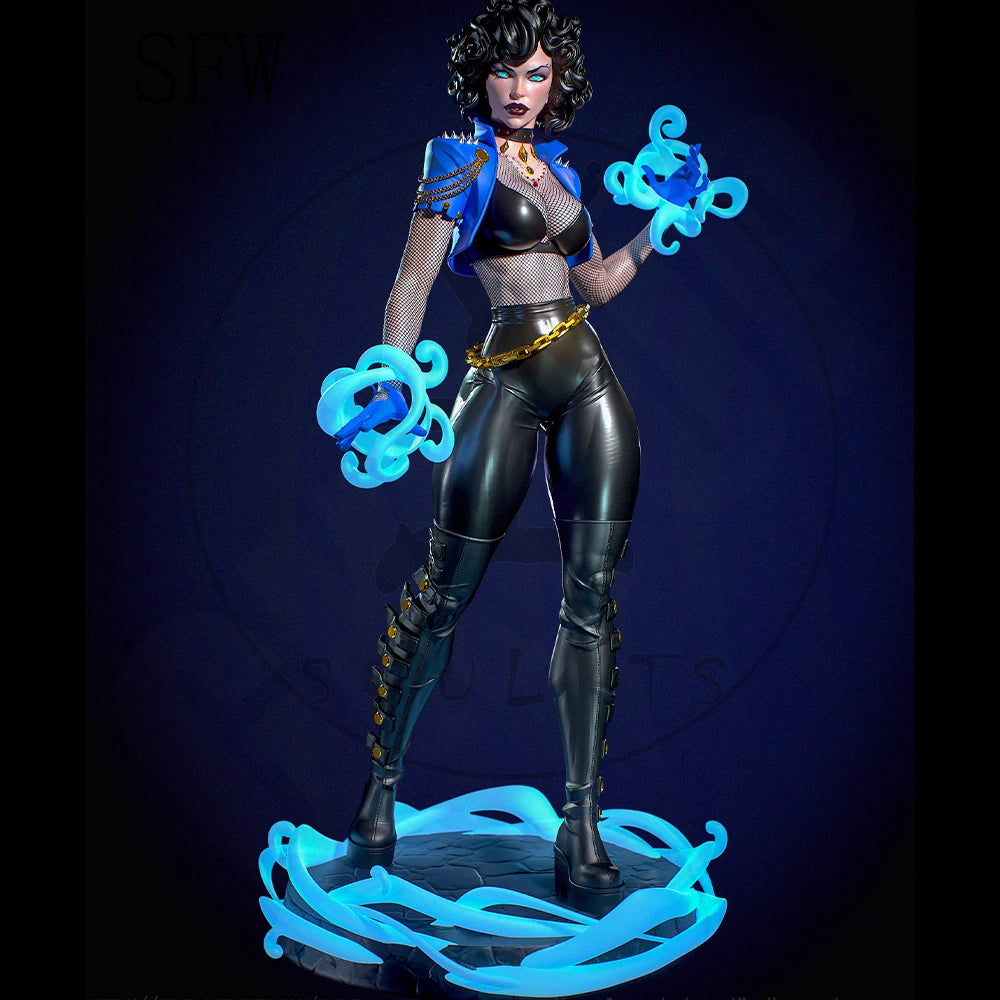 1/24 Dark Magic Warrior, Resin Model Figure Kit, Fantasy Theme, Unassembled and Unpainted