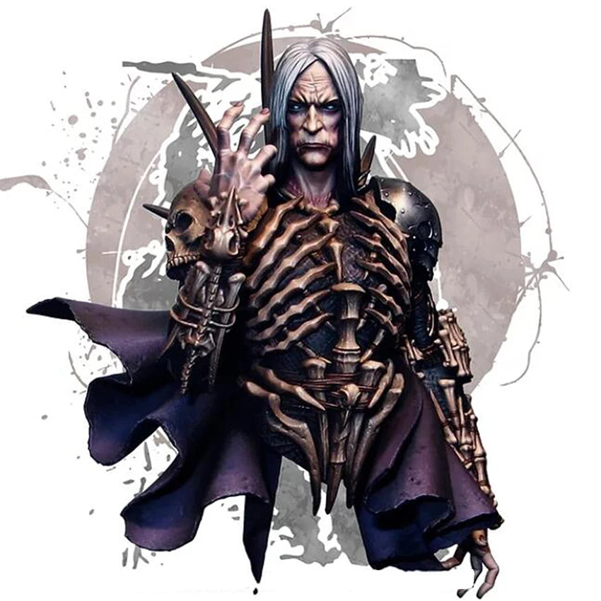1/10 Skeleton Warrior, Resin Model Bust Kit, Fantasy Theme, Unassembled and Unpainted