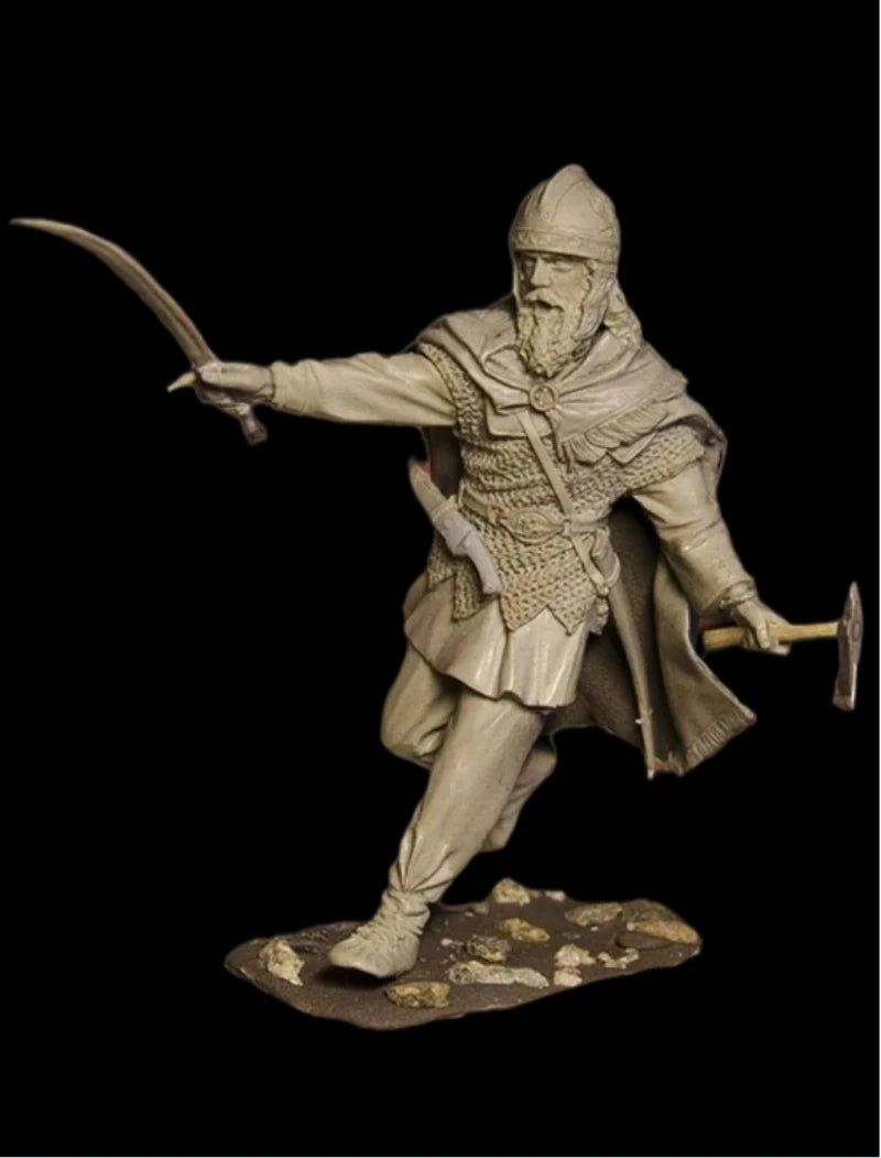 75mm Ancient Dacian Warrior with Falx, Resin Model Figure Kit, Unassembled and Unpainted