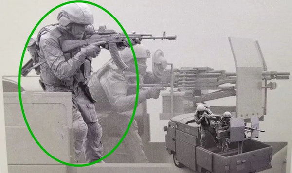 1/35 Modern Tactical Operator with Scoped Rifle, Resin Model Figure Kit, Unassembled and Unpainted