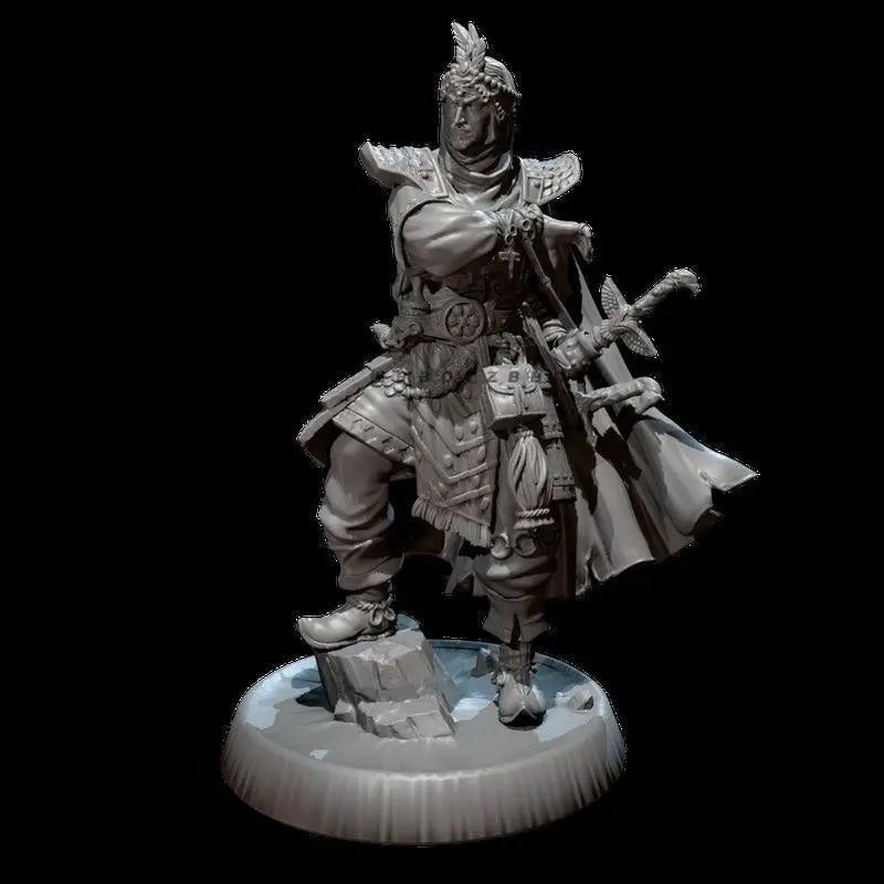 50mm Medieval Nile Warrior, Resin Model Figure Kit, Unassembled and Unpainted