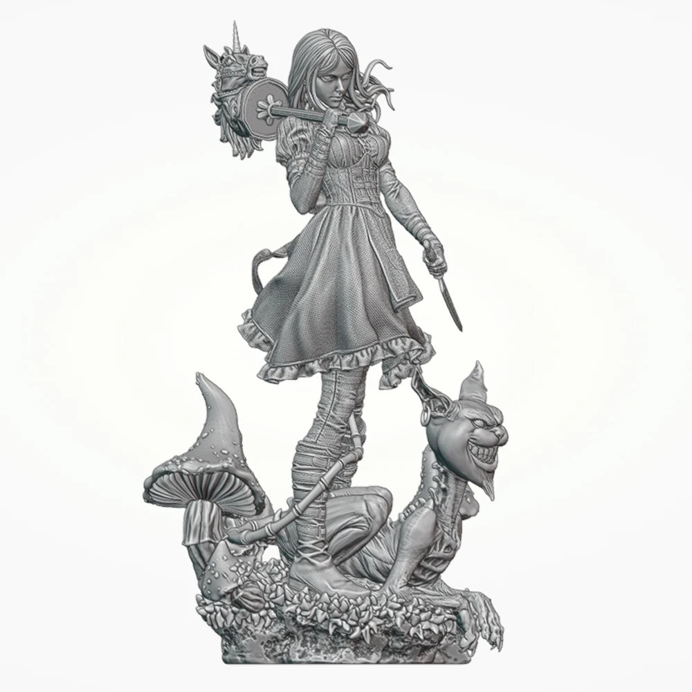 1/24 Gothic Alice, Resin Model Figure Kit, Fantasy Theme, Unassembled and Unpainted
