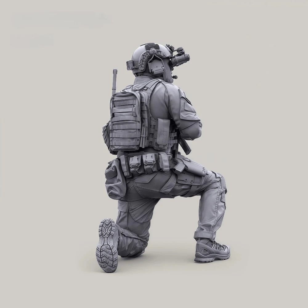 1/35 Modern US Marine, Resin Model Figure Kit, Unassembled and Unpainted