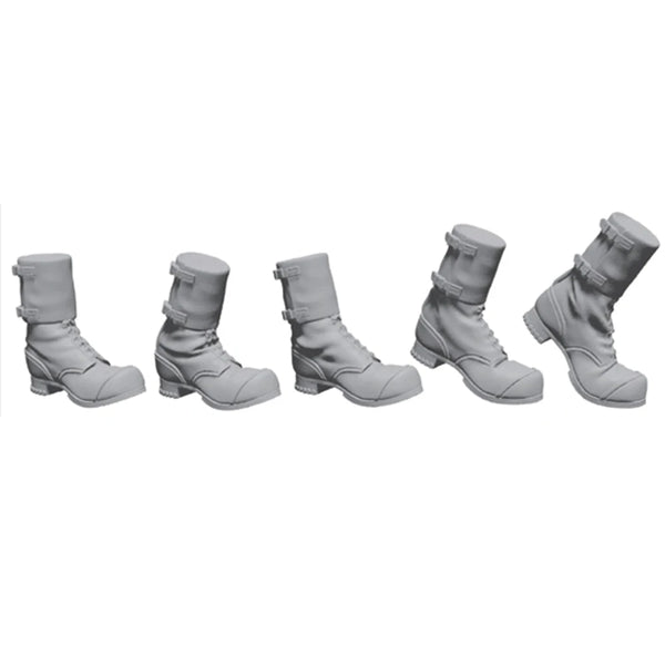 1/35 Modern Combat Boots with Ankle Wraps, Resin Model Accessory Kit, Unpainted