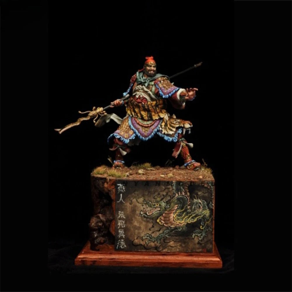 1/16 Ancient Zhang Fei, Resin Model Figure Kit, Unassembled and Unpainted