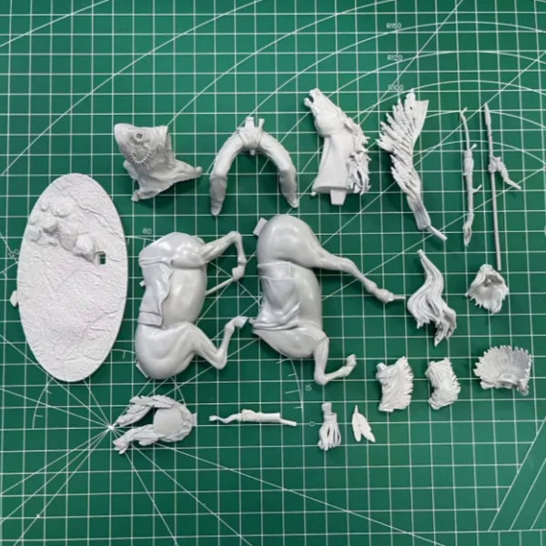1/24 American Civil War Sioux Cavalry, Resin Model Figure Kit, Unassembled and Unpainted