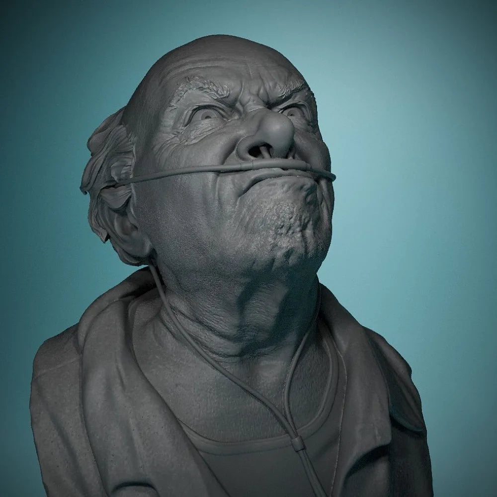 80mm Film & Television Character, Resin Model Bust Kit, Historical Theme, Unassembled and Unpainted
