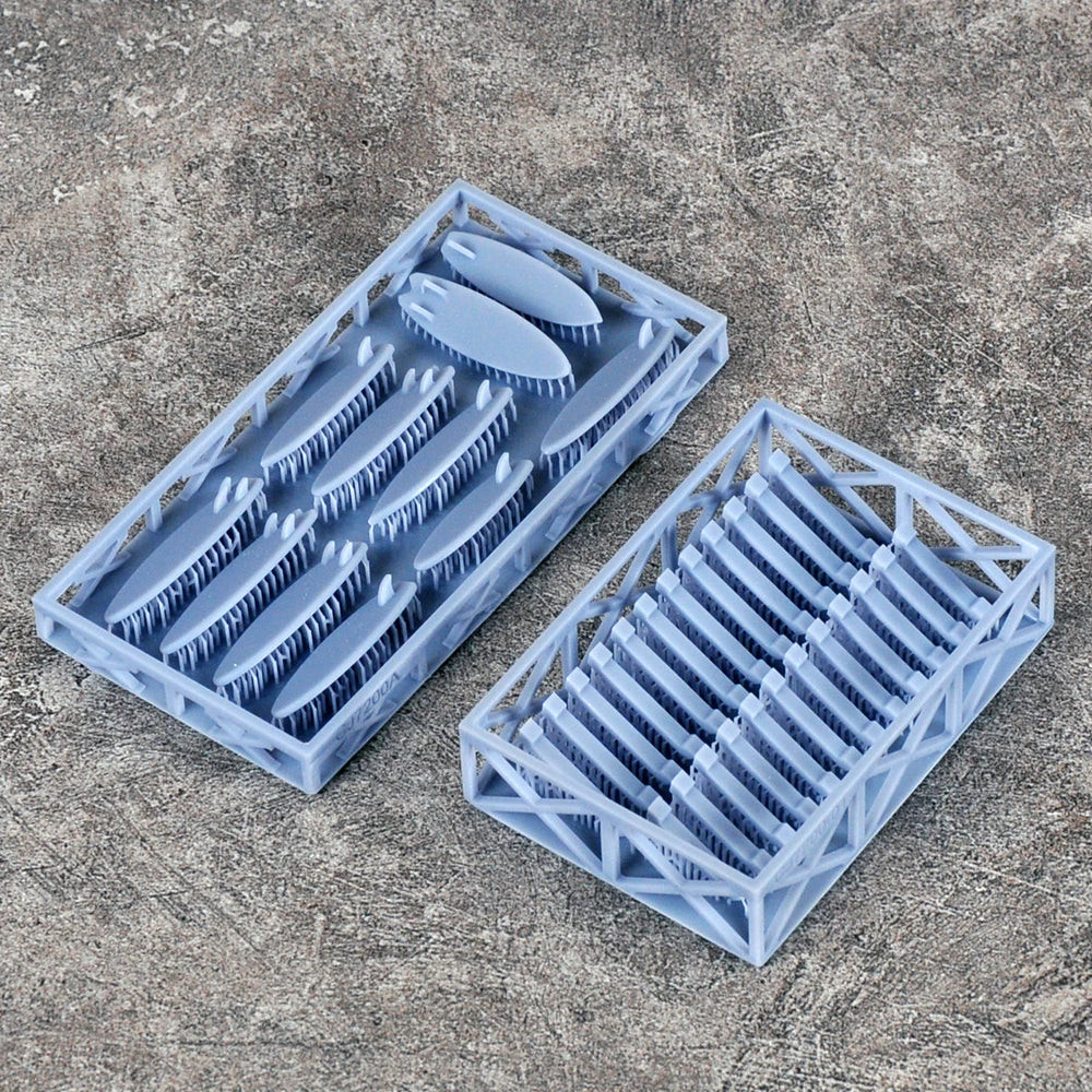 1/64 Car Roof Rack, Resin Model Accessory Kit, Historical Theme, Unpainted