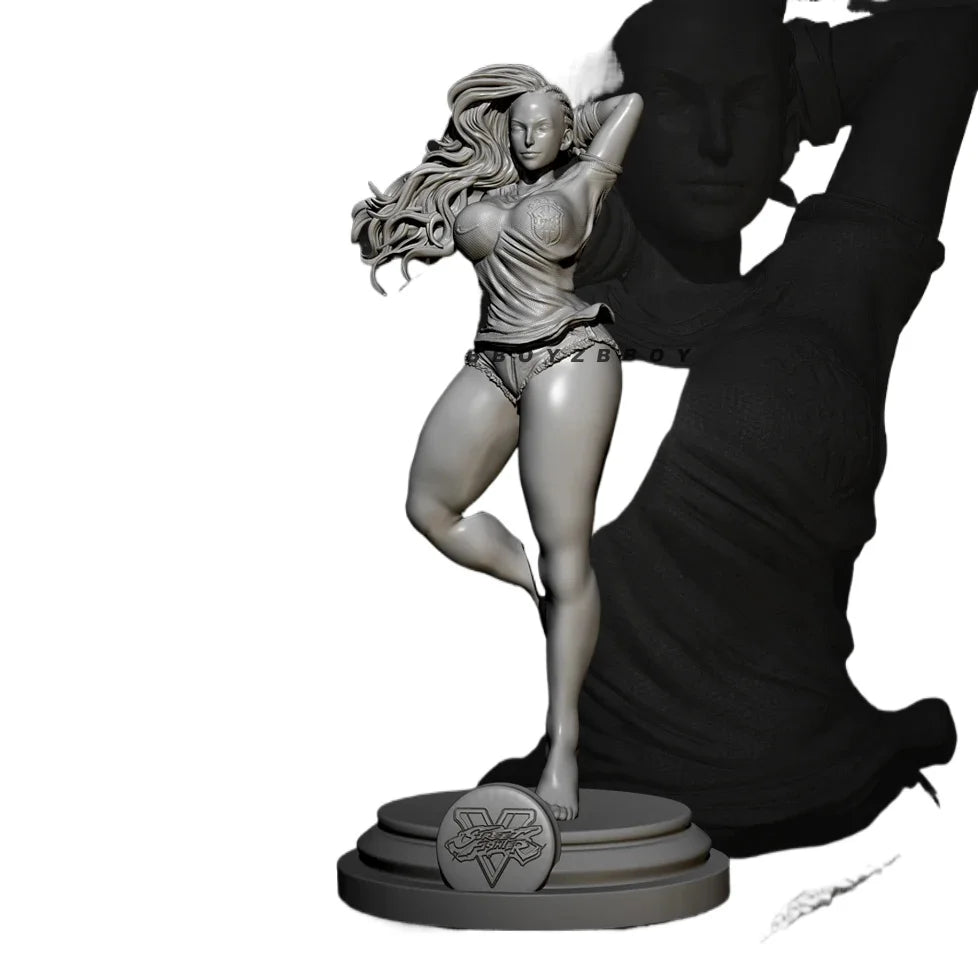 1/24 Horned Warrior in Lounging Pose, Resin Model Figure Kit, Unassembled and Unpainted