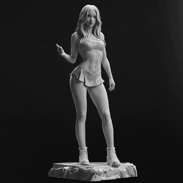 270mm Supergirl, Resin Model Figure Kit, Anime Theme, Unassembled and Unpainted