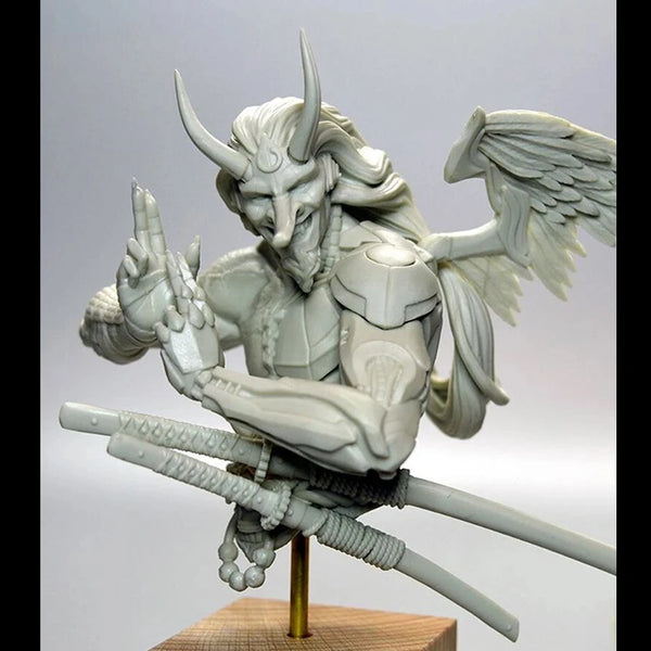 1/10 Oni Demon, Resin Model Bust Kit, Fantasy Theme, Unassembled and Unpainted