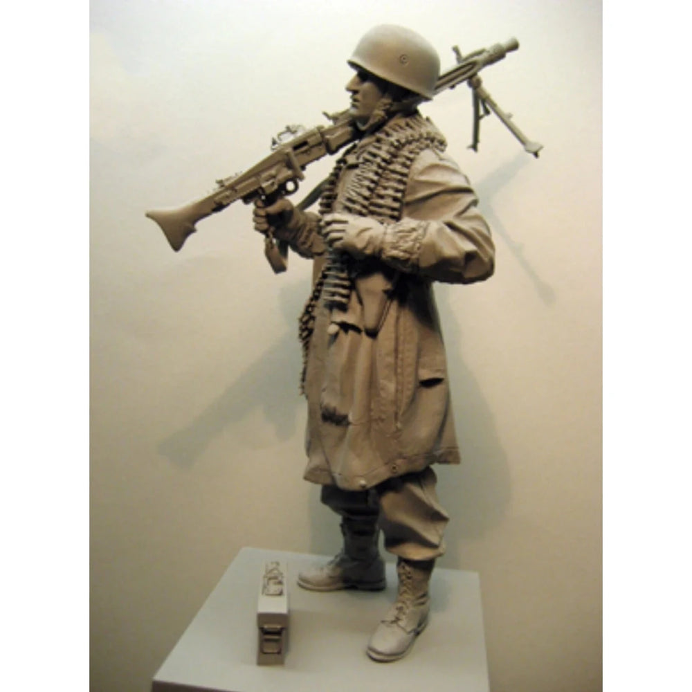 1/16 WWII German Normandy Soldier, Resin Model Figure Kit, Unassembled and Unpainted