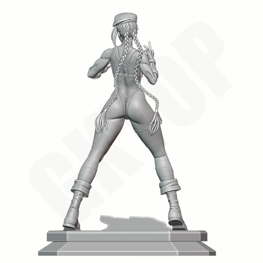 1/24 Female Combat Warrior, Resin Model Figure Kit, Fantasy Theme, Unassembled and Unpainted