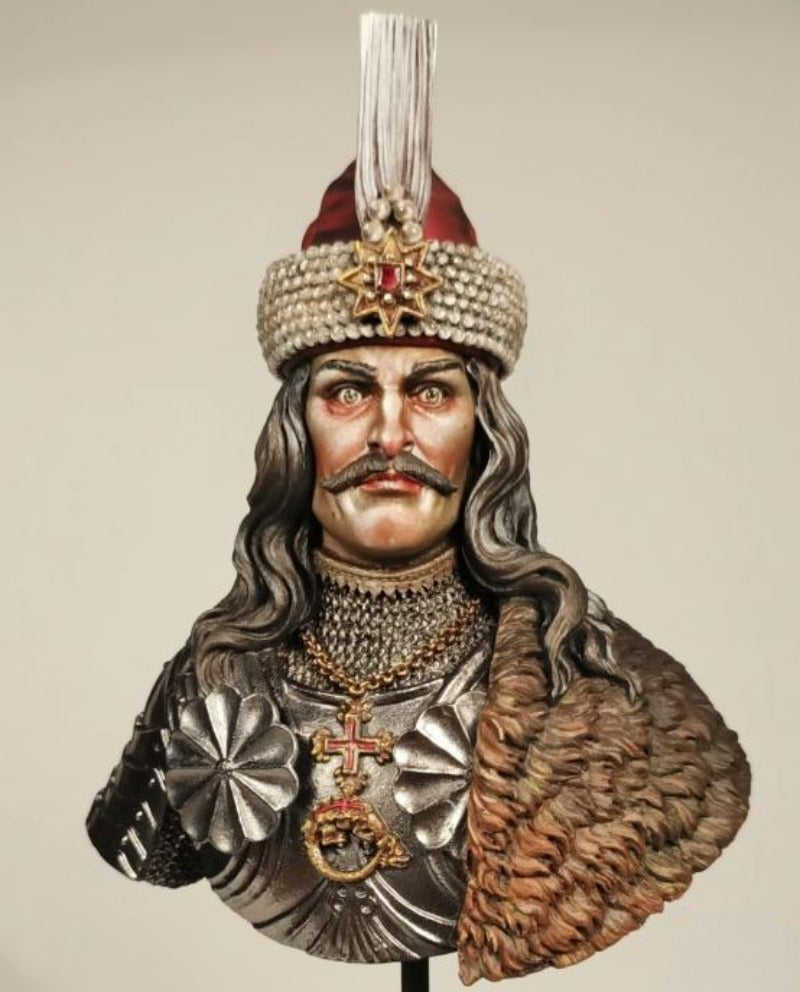 1/10 Medieval Vlad Tepes, Resin Model Bust Kit, Unassembled and Unpainted