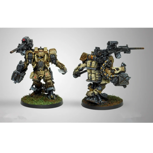 Modern Infinity Ariadna Blackjacks Tactical Soldiers, 2 Figures, Resin Model Figure Kit, Unassembled and Unpainted