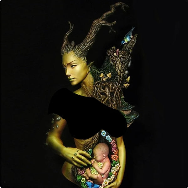 1/10 Mother Earth Gaia, Resin Model Bust Kit, Mythology Theme, Unassembled and Unpainted