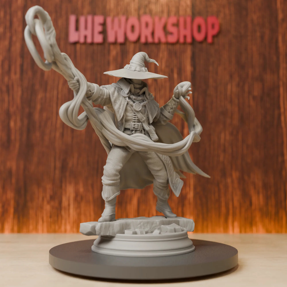 75mm Medieval Master Mage, Resin Model Figure Kit, Unassembled and Unpainted