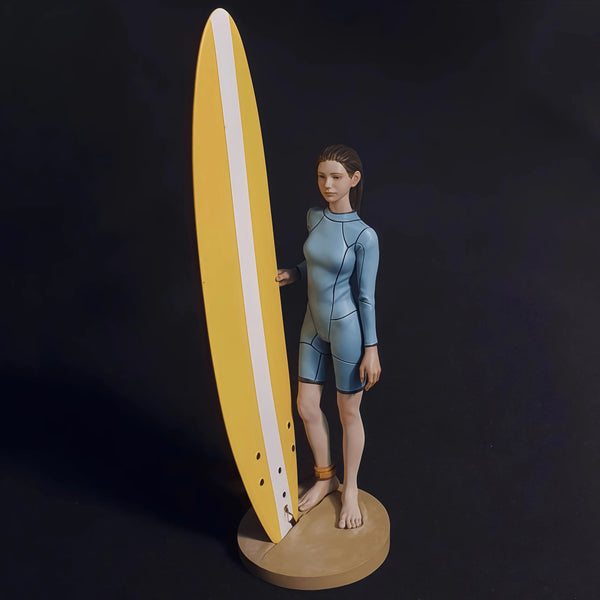1/20 Modern Female Surfer, Resin Model Figure Kit, Unassembled and Unpainted