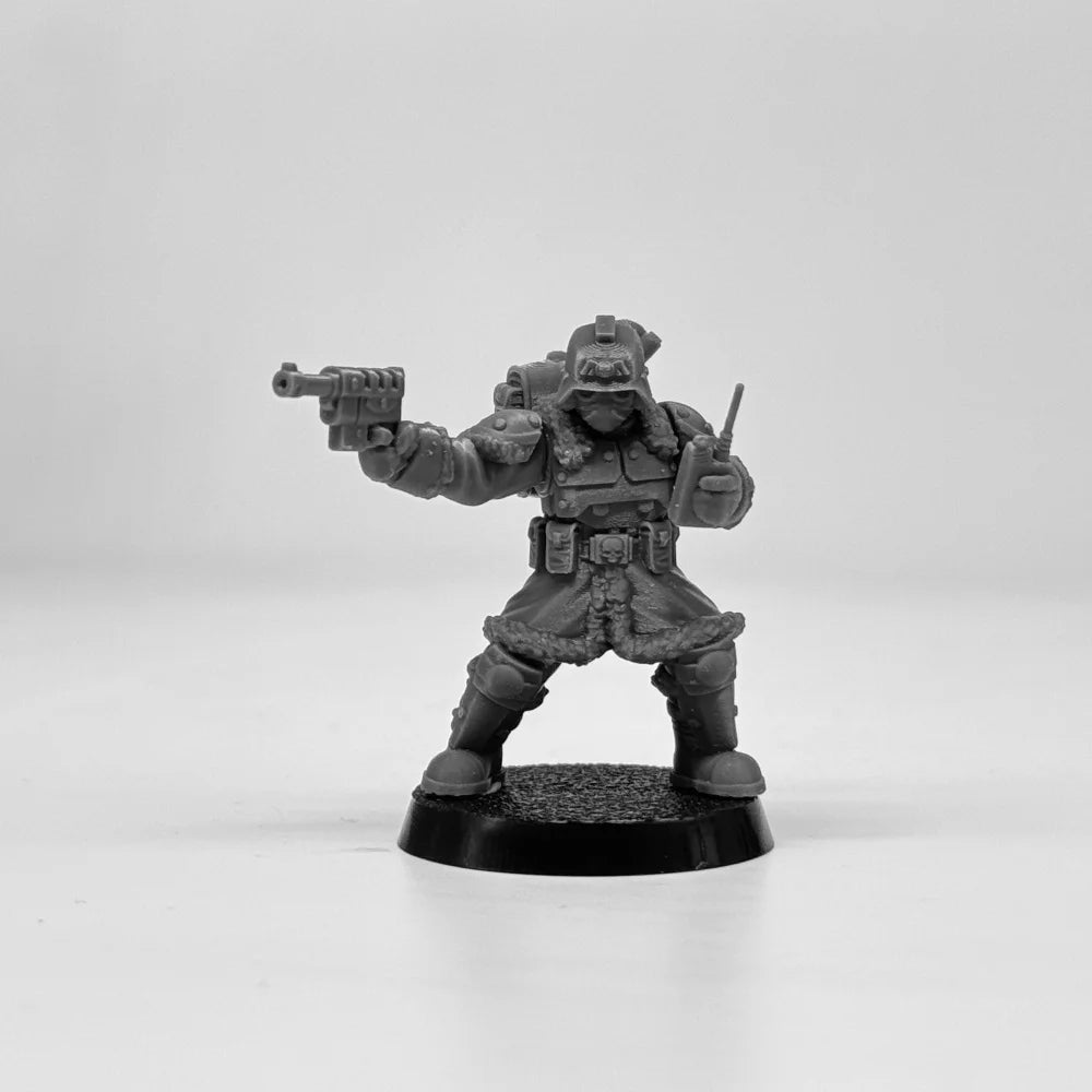 Grim Guard Frostwatch, 10 Figures, Resin Model Figure Kit, Sci-Fi Theme, Unassembled and Unpainted