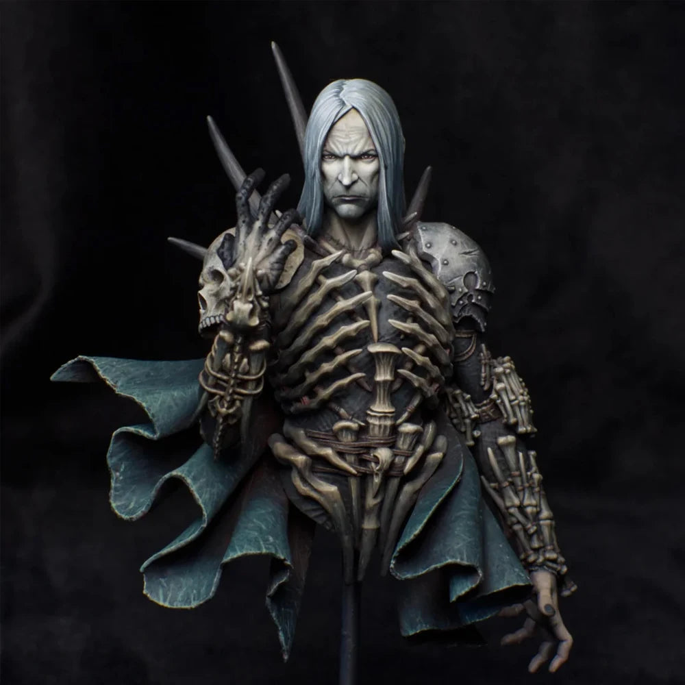 1/12 Dark Fantasy Skeleton Warrior, Resin Model Bust Kit, Fantasy Theme, Unassembled and Unpainted