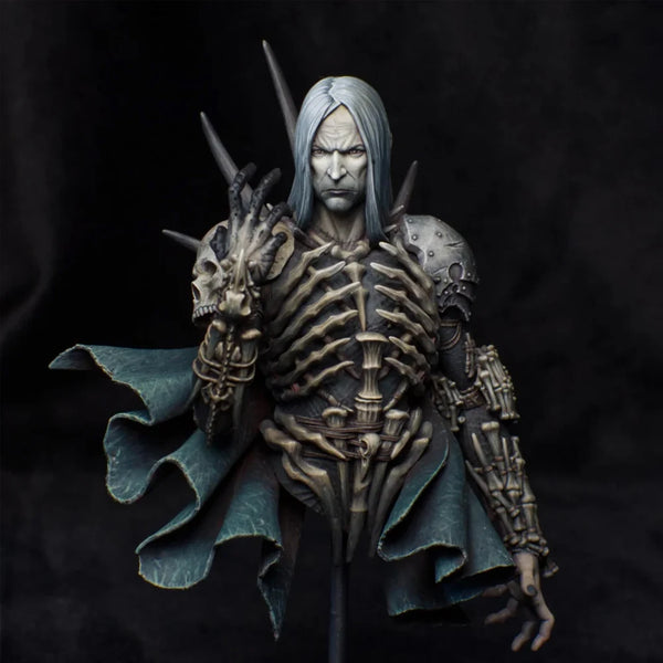 1/12 Dark Fantasy Skeleton Warrior, Resin Model Bust Kit, Fantasy Theme, Unassembled and Unpainted
