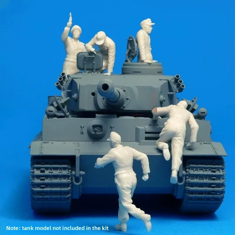 1/35 WWII French Soldiers, 6 Figures, Resin Model Figure Kit, Unassembled and Unpainted
