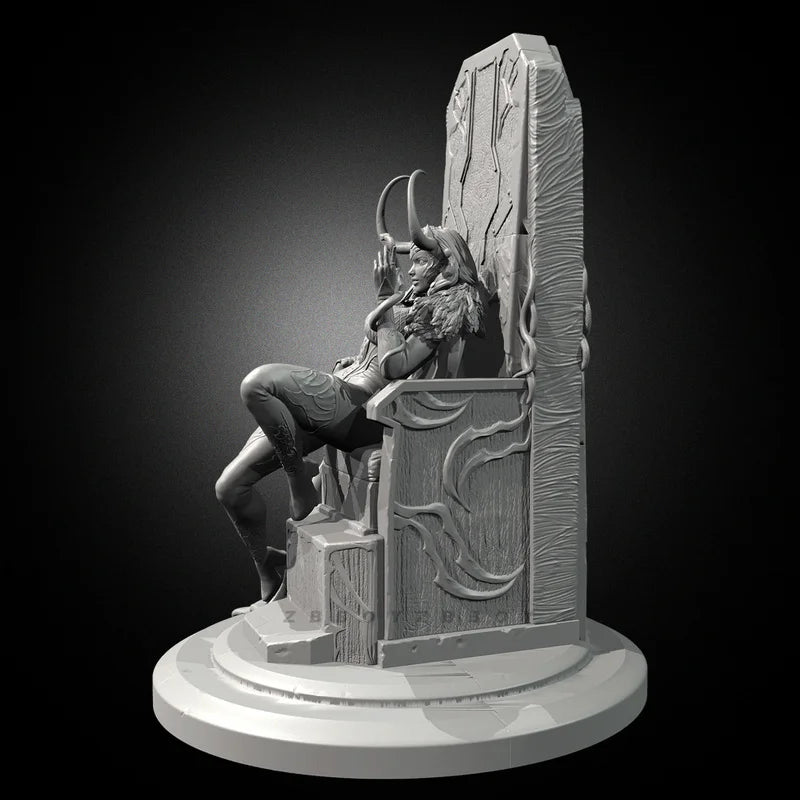 75mm Night Elf, Resin Model Bust Kit, Fantasy Theme, Unassembled and Unpainted