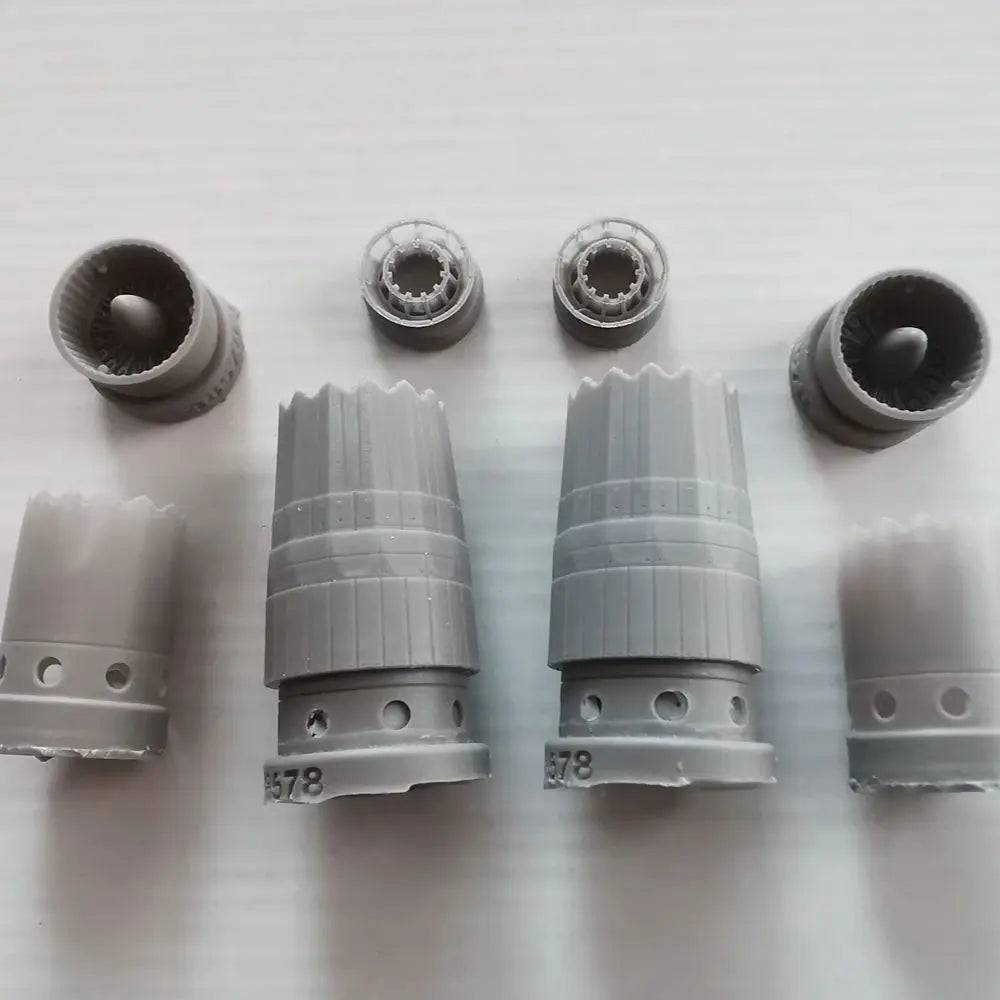 1/48 Modern Russian Su-57 Fighter Jet Tail Nozzle, Resin Model Aircraft Kit, Unassembled and Unpainted