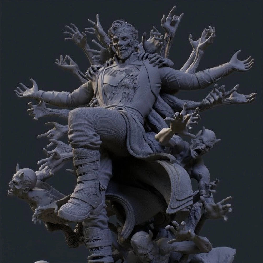 180mm Death Zombie, Resin Model Figure Kit, Fantasy Theme, Unassembled and Unpainted