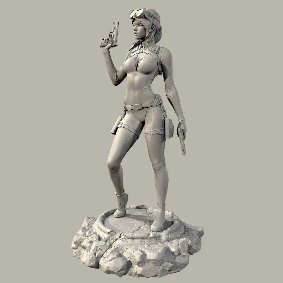 38mm Lara Croft Dive Suit, Resin Model Figure Kit, Unassembled and Unpainted