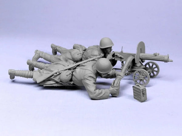 1/35 WWI Infantry Set, 6 Figures, Resin Model Figure Kit, Unassembled and Unpainted