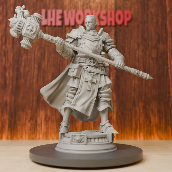 75mm Goliath Paladin, Resin Model Figure Kit, Fantasy Theme, Unassembled and Unpainted