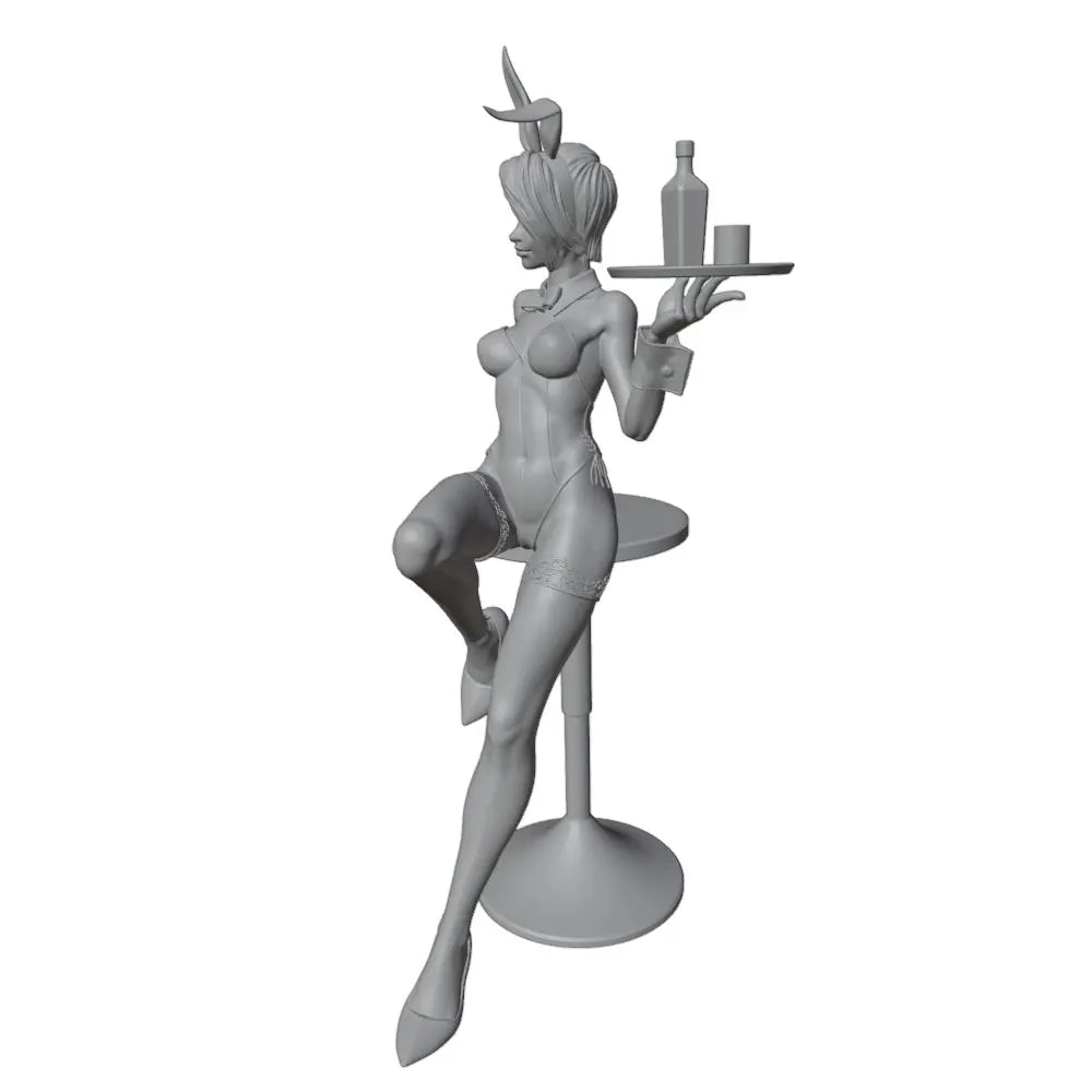 1/24 Bunny Girl Pinup, Resin Model Figure Kit, Unassembled and Unpainted