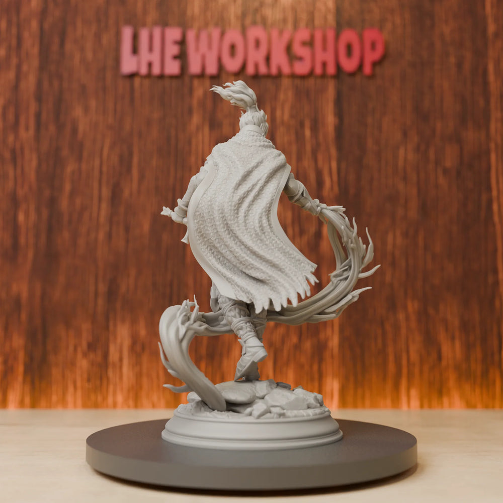 75mm Female Eldritch Knight, Resin Model Figure Kit, Fantasy Theme, Unassembled and Unpainted