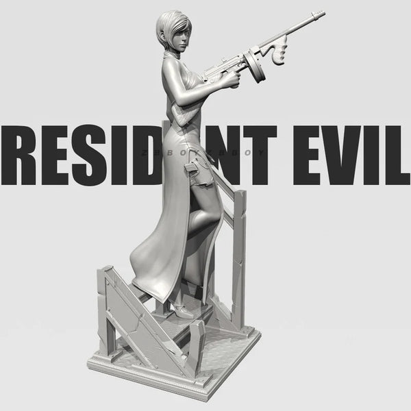55mm Survival Horror Operative, Resin Model Figure Kit, Fantasy Theme, Unassembled and Unpainted