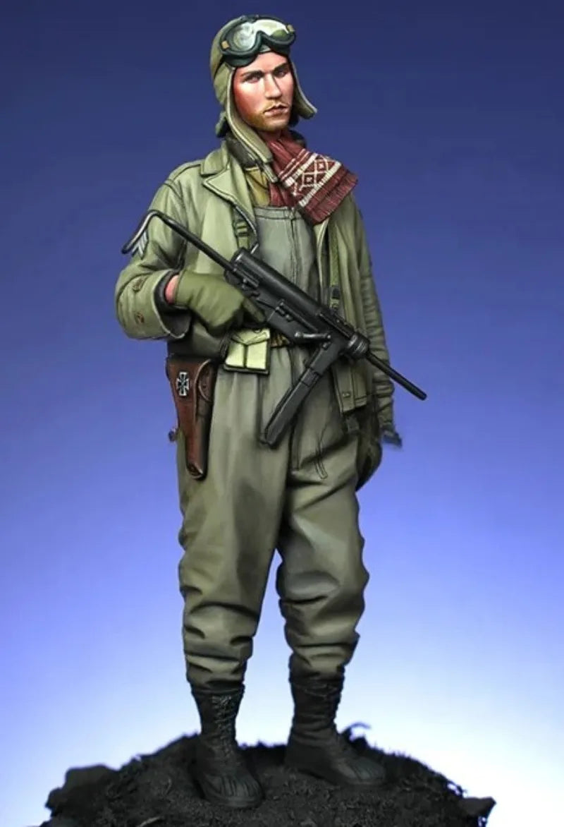 1/16 WWII US Army Infantry Soldier, 4 Figures, Resin Model Figure Kit, Unassembled and Unpainted