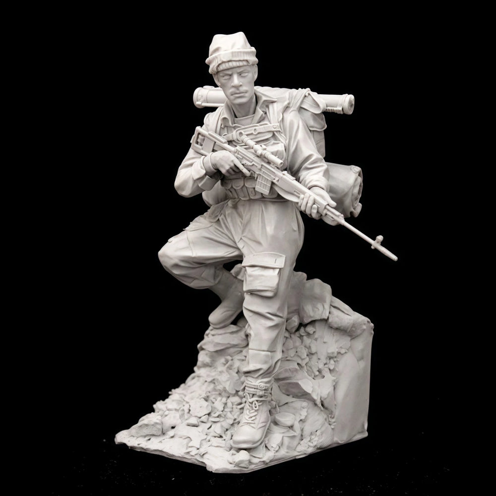 75mm Modern Russian Special Forces Afghanistan, 5 Figures, Resin Model Figure Kit, Unassembled and Unpainted