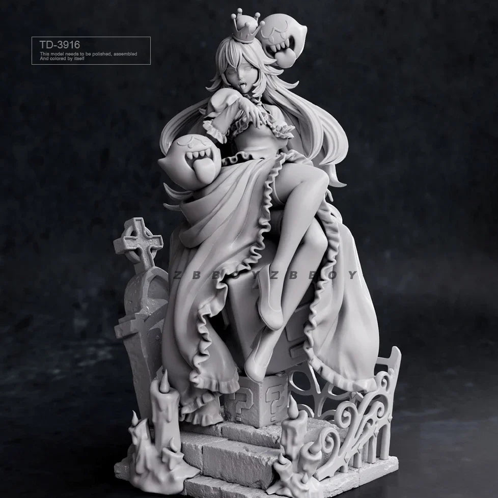 75mm Anime Fantasy Female Character, Resin Model Figure Kit, Unassembled and Unpainted