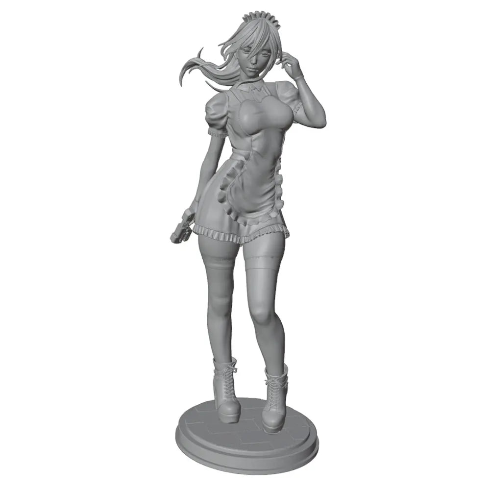 75mm Female Tactical, Resin Model Figure Kit, Unassembled and Unpainted